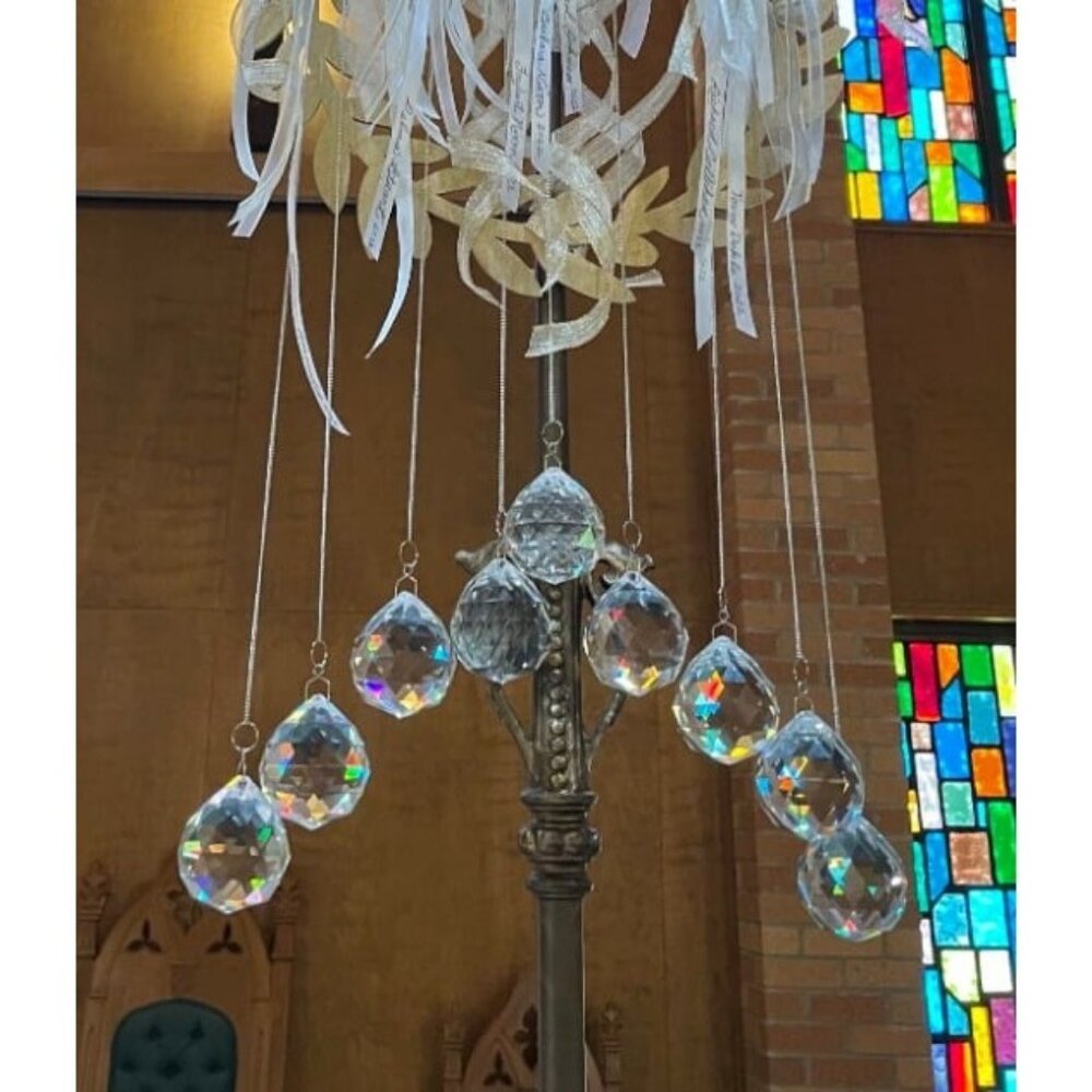 6 Pcs 30mm Clear Crystal Ball Prism Sun Shine Catcher Rainbow Pendants